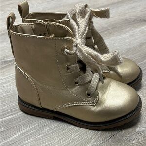 Cat & Jack Shiny Gold Kids Boots